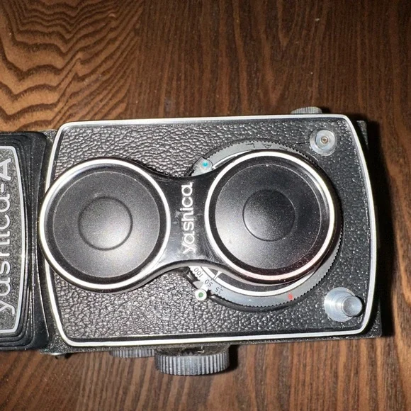 Yashica-A Black Twin-Lens Reflex Camera